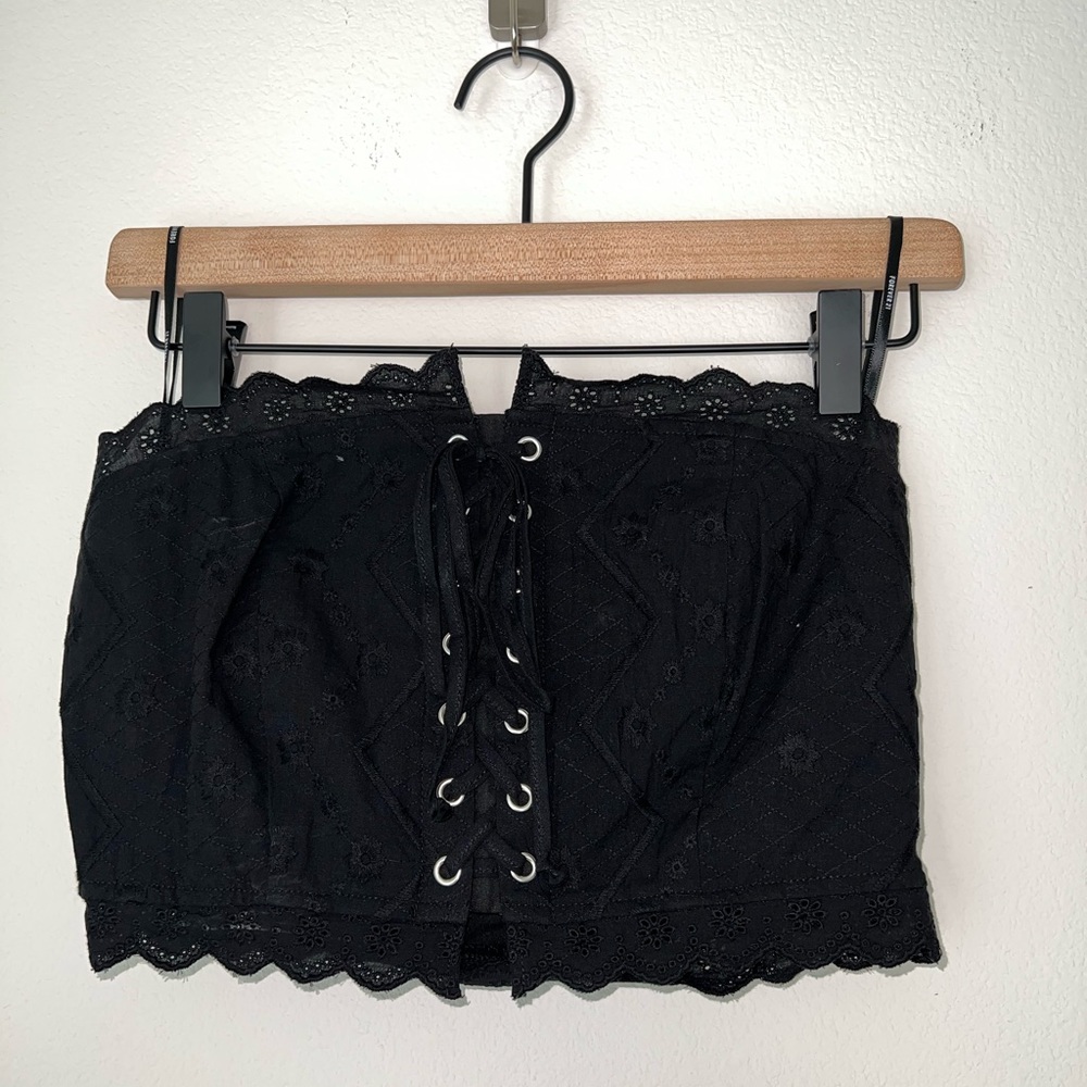 Forever 21 Embroidered Corset Top